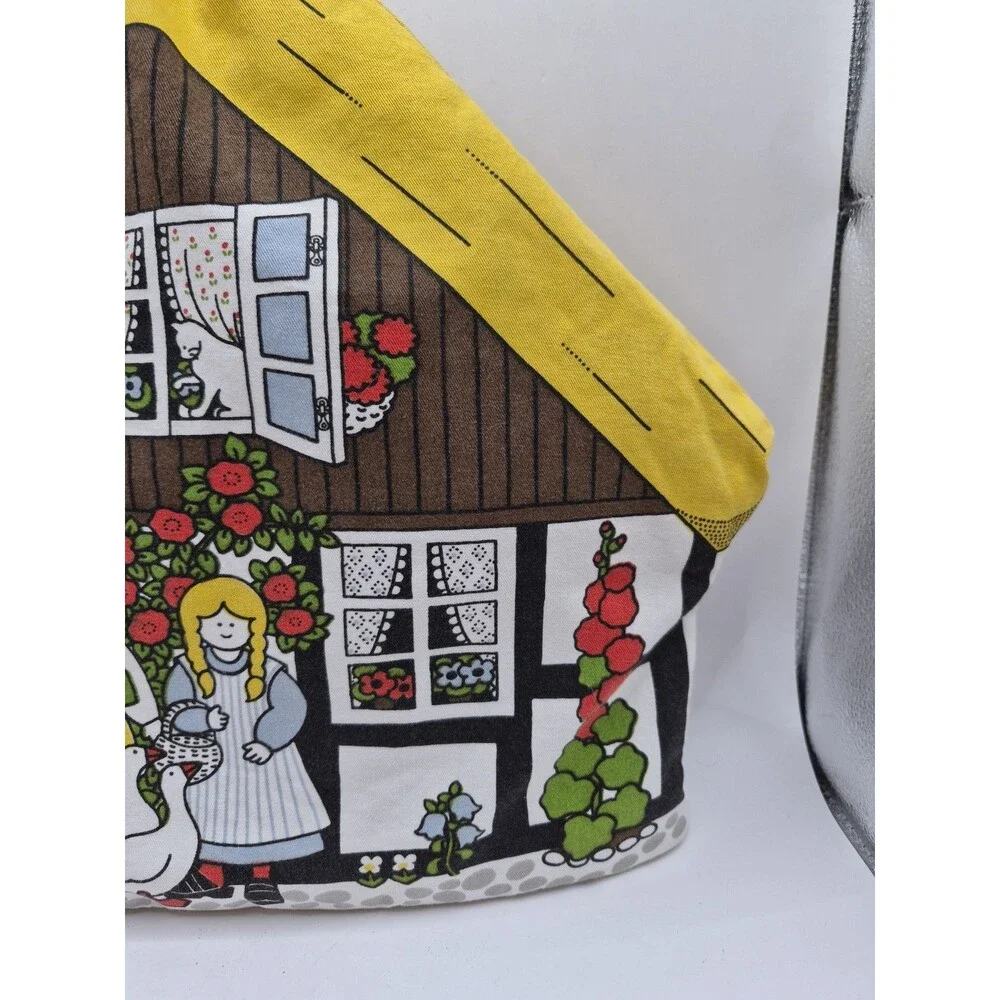Vtg Pat Albeck Tea Pot Cozy Cover Padded Thatched Roof Cottagecore  Cuckoobird